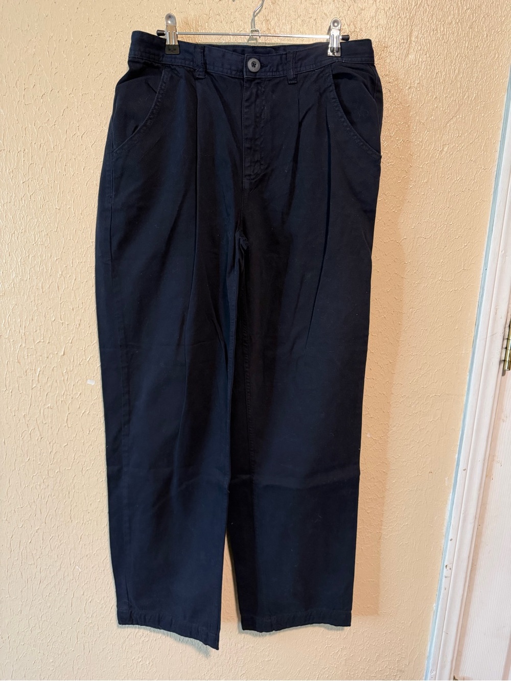 Free People CYA Later Trouser Pants Size 6 Blue Slouchy Baggy - Picture 2 of 5